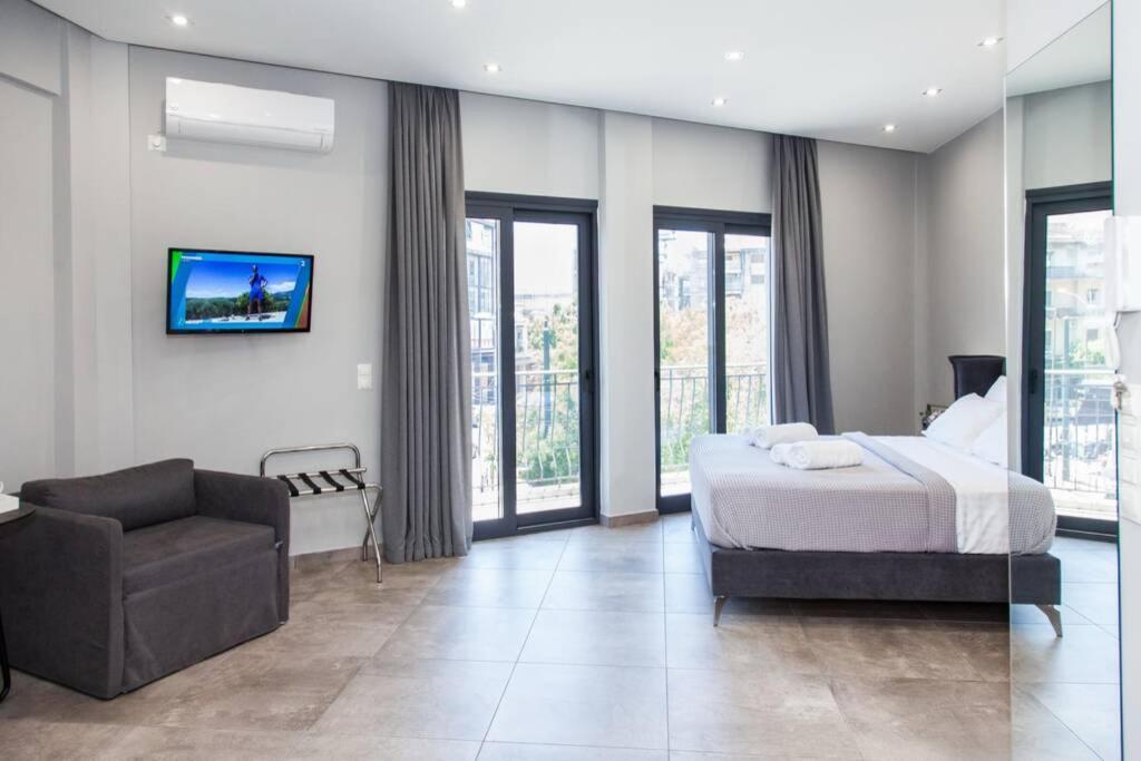 E Spacious Cornered Brand New Studio Apartment E Athen Eksteriør billede