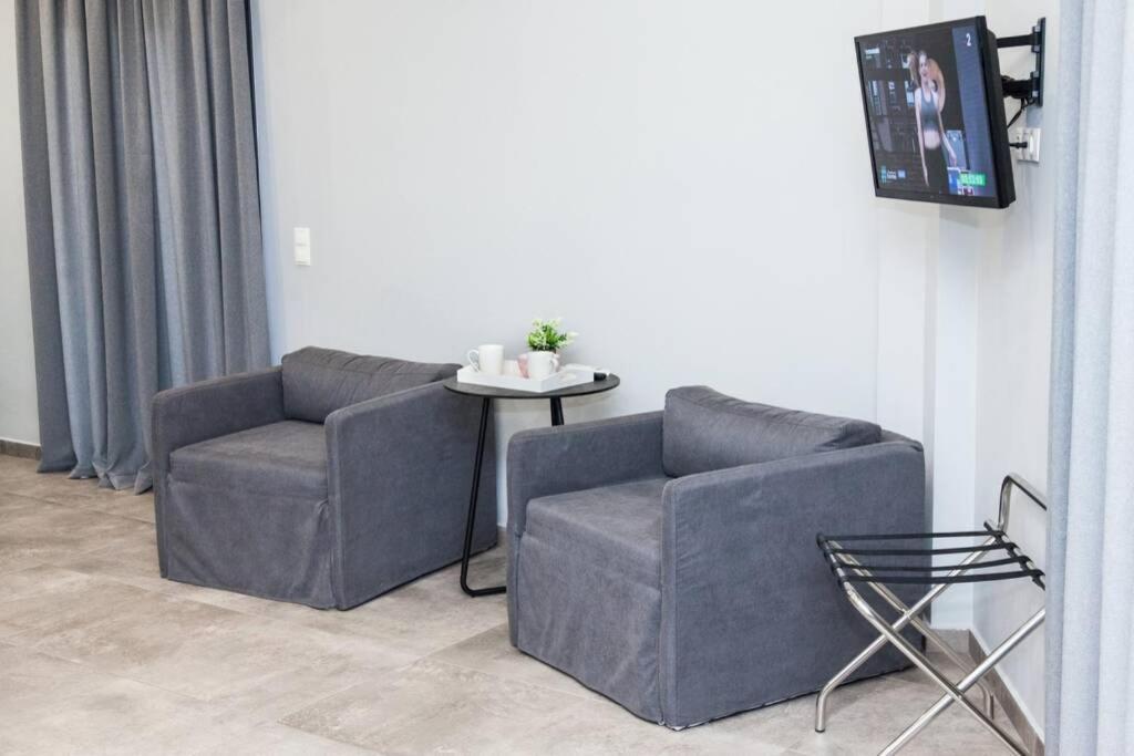 E Spacious Cornered Brand New Studio Apartment E Athen Eksteriør billede