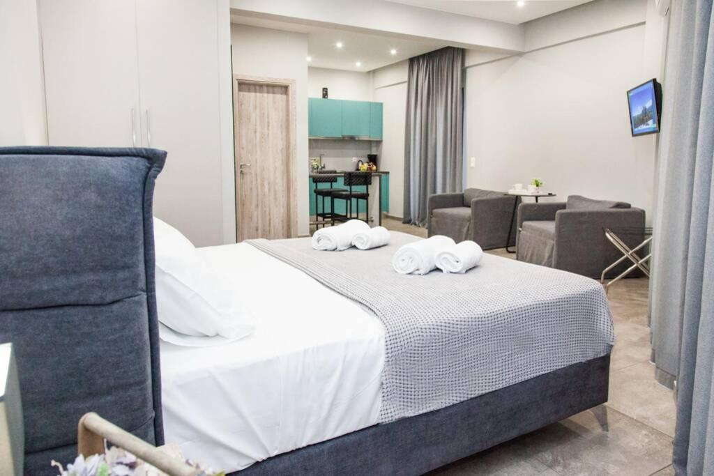E Spacious Cornered Brand New Studio Apartment E Athen Eksteriør billede